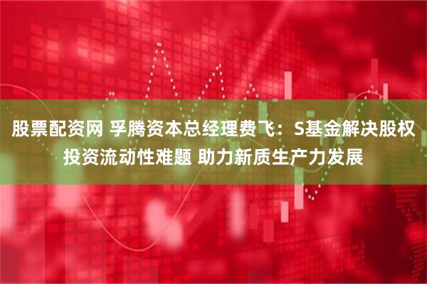股票配资网 孚腾资本总经理费飞：S基金解决股权投资流动性难题 助力新质生产力发展